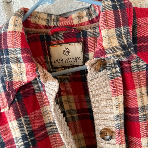 Red Plaid Button-Up Jacket - Picture 3 of 5